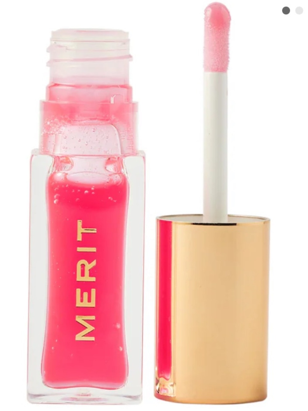 NEW MERIT Shade Slick Hydrating Tinted Lip Oil Gelee in Les Deux